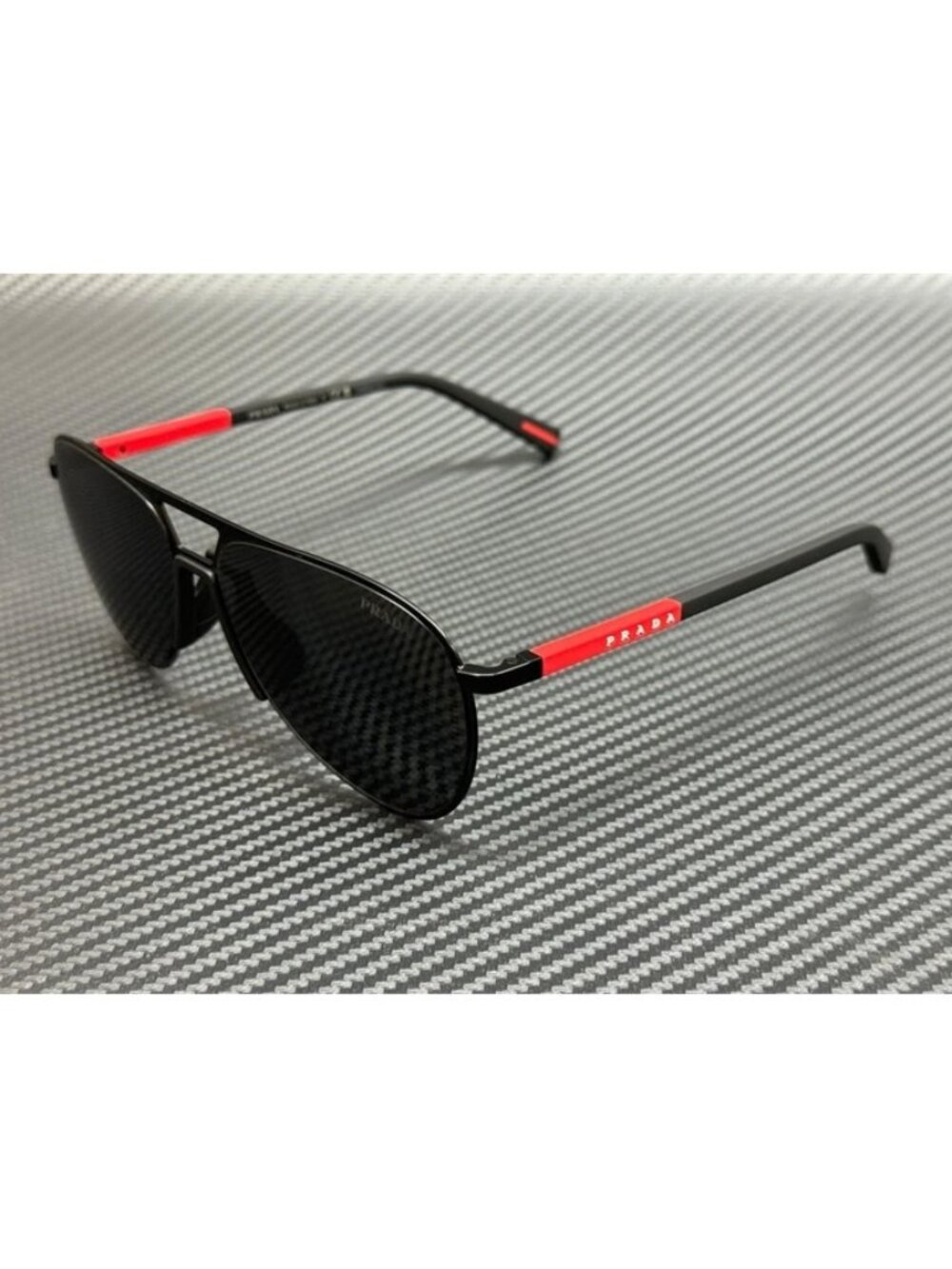 New Prada Linea Rossa Men Matte Black Sunglasses 59-15-145